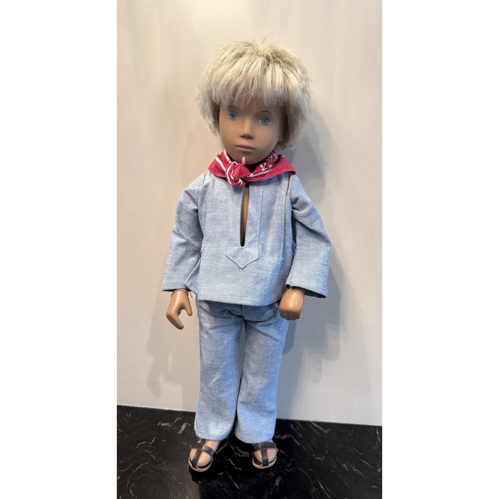 Vintage 16" Sasha Doll 302 Gregor Fair Blue Suit W/Tag Serie England All Orig